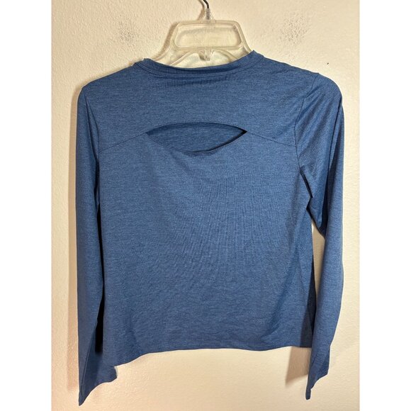 NWT All in Motion Long Sleeve T-Shirt Athletic Gym Casual Blue Size Small - Picture 2 of 5